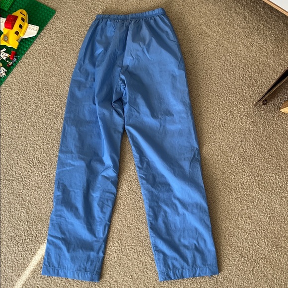 Eddie Bauer Women's Rip Stop Blue Nylon Athletic Vintage Y2K Track Pants Small - Picture 3 of 13